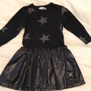 Nununu black star dress
